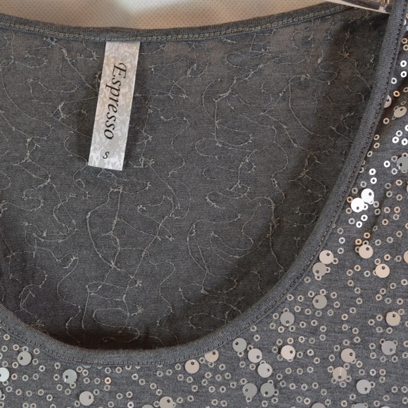 Stretch Sequin Dress SZ S Expresso - Picture 4 of 8